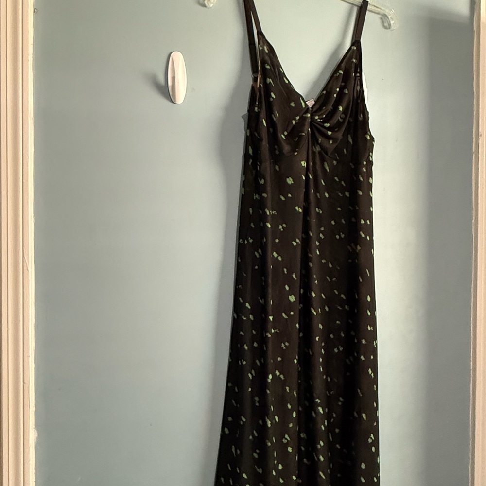 CAbi Brown and Black Geometric Maxi Dress Reversible Dress - Picture 2 of 16